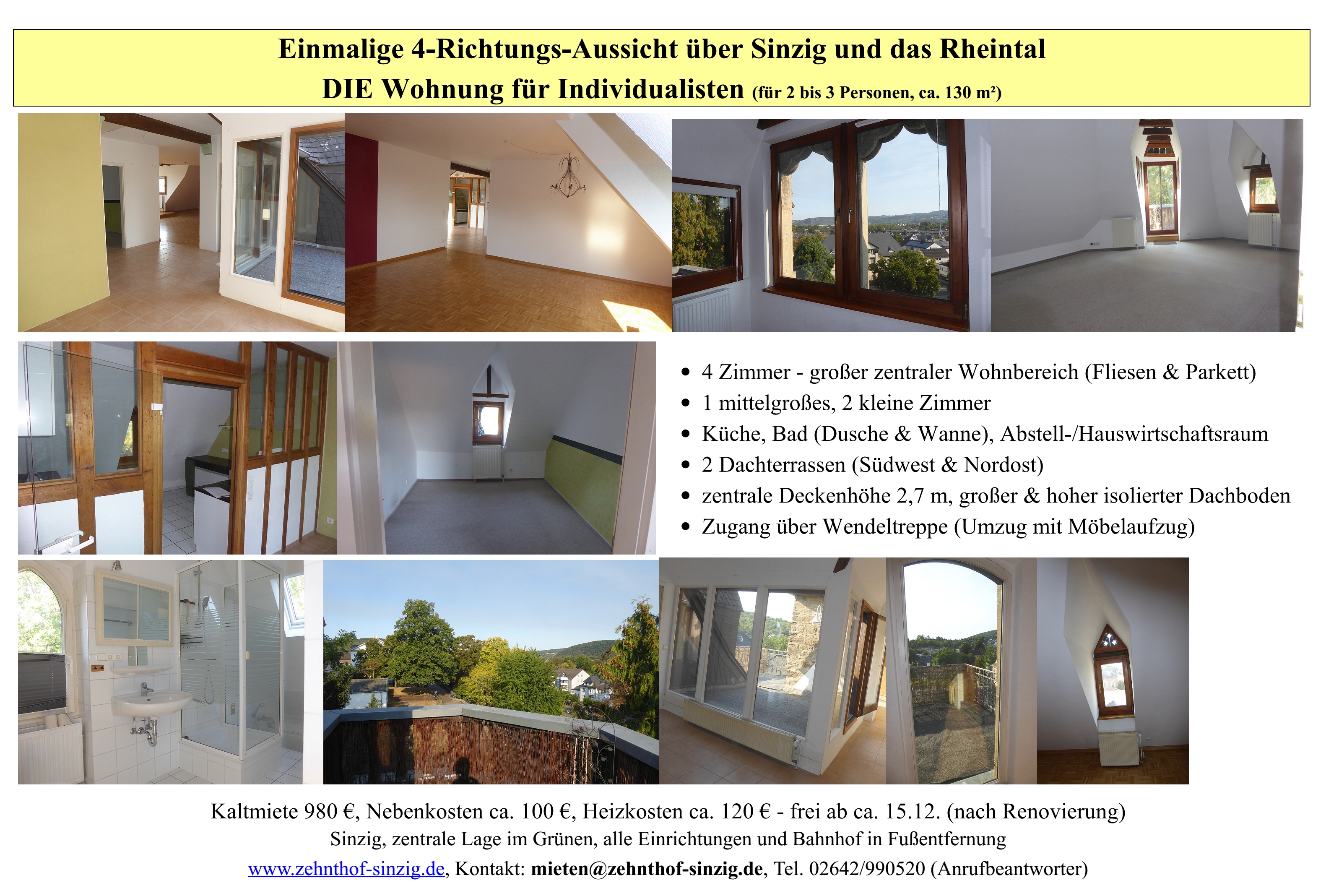 Wohnung Villa Parkseite Dachgeschoss